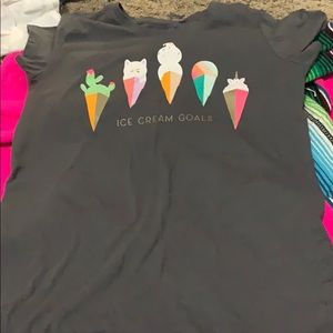 Ice cream goals tee shirt